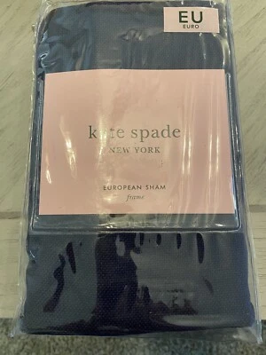 NOVO Quadro Kate Spade Azul Marinho/Branco Listras Crepúsculo Faça de Travesseiro Europeia 26" X 26" 59,99 - Imagem 1 de 3