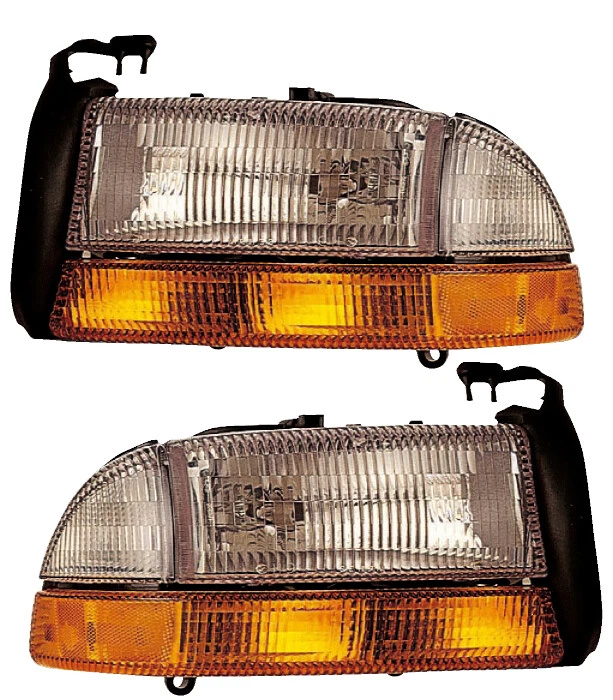 Front Headlights Pair Set for 97-01 Dodge Durango/97-98 Dakota Left & Right - Image 1 of 1