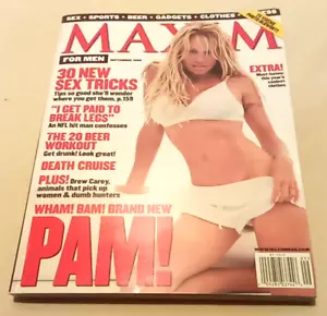 Sept. 1999 Maxim For Men Magazine with Pam/Pamela Anderson - Picture 1 of 3