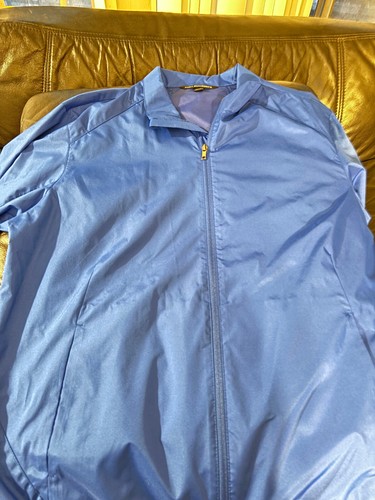 COACH Giacca a vento pullman Port Authority nuova senza etichette Med blu cerniera
