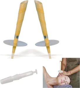 Coni di Rimozione Cerume 2 pz Cera per Orecchie Candele per la Pulizia con Cera - Bild 1 von 5