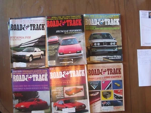 ROAD AND TRACK MAGAZINE LARGE LOT 22 VINTAGE ISSUES 1977 1982 1983 1985 Car Auto - Picture 1 of 4