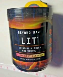 Beyond Raw LIT - Pre-Workout Pulver (Erdbeerlimonade, 30 Portionen, EXP: 4/23 - Bild 1 von 11
