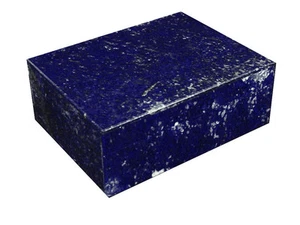 BUTW Hand Crafted Afghan Lapis Lazuli 4" Jewelry Box Gorgeous Color 0776K ab - Picture 1 of 7