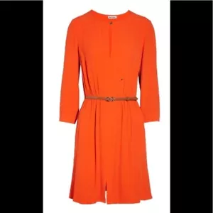 Abito midi Juicy Couture rosso petardo con cintura taglio davanti maniche lunghe 6 - Foto 1 di 7