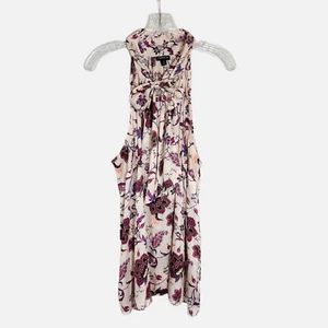 TORRID Größe 2X rosa Blumen Neckholder-Satin-Top zum Binden ärmellos Karriere-Event - Bild 1 von 7