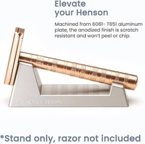 HENSON SHAVING Safety Razor STAND for AL13 Aircraft Aluminum ( STAND ONLY) - Picture 1 of 24