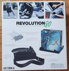 Revolution GO Wiederaufladbarer Plattenspieler Victrola Tragbarer Tragegurt Bluetooth - Bild 1 von 4