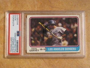STEVE GARVEY SIGNED AUTOGRAPHED 1974 TOPPS CARD #575 LOS ANGELES DODGERS PSA - Picture 1 of 2