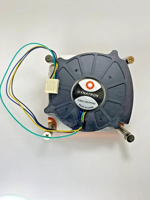 COOLER FOR INTEL CPU-DYNATRON DB128015BU-A DC12V 0.70A, 4-WIRE, 80x15mm FAN HTSK - Image 1 of 4