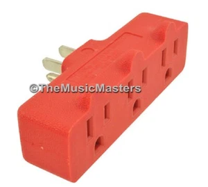 Triple 3 Outlet AC Wall Plug HD Power Tap Splitter Grounded Electric Adapter - Afbeelding 1 van 3