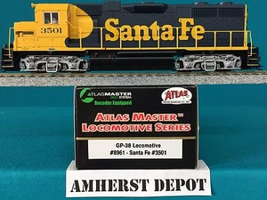 8961 Atlas  GP 38 Santa Fe Locomotive HO Scale DC ONLY- please read below New - Picture 1 of 1