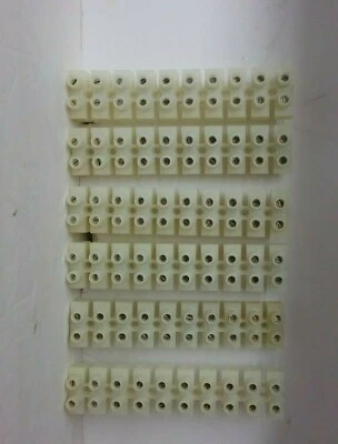 6 BRAND NEW Tubular Double Screw  BARRIER STRIP 380v Buchanan - Image 1 of 2