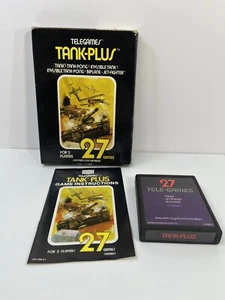 Tank-Plus CIB Atari 2600 Sears TeleGames 1978 carro de juego completo caja manual - Imagen 1 de 18