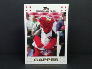 2007 Topps Opening Day #195 Gapper, Cincinnati Reds - Reds Mascot Card