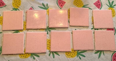 Reclaimed Aztec USA Light Pink/Grey Speckle Ceramic Tile  10 Pieces 4  3/8” - Image 1 of 4