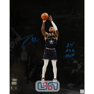 Damian Lillard Bucks Signed "24 ASG MVP" 16x20 Photograph Photo USA SM BAS - Picture 1 of 3