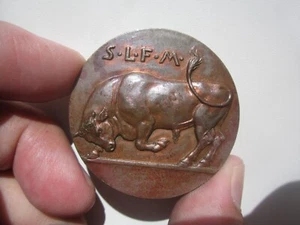 MEDALLA DE BRONCE DINAMARCA LECHERÍA - Imagen 1 de 2