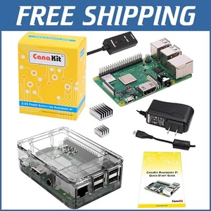 Effortless Raspberry Pi 3 B+ Experience: 1.4GHz CPU, Clear Case & Power Supply - Picture 1 of 7