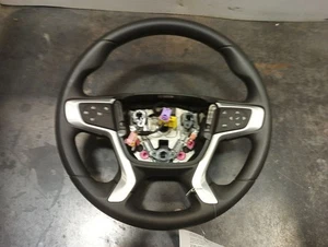Black Urethane Rubber Steering Wheel w/Buttons from 2024 GMC Terrain 11764324 - Picture 1 of 14