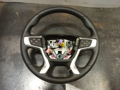 Black Urethane Rubber Steering Wheel w/Buttons from 2024 GMC Terrain 11764324 - Image 1 of 4