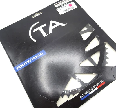 Plato exterior para bicicleta de carretera TA Syrius 10/11s 52T x 110 BCD aleación negra GN-388-T8 Foto 1 de 3