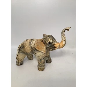 Mid Century Modern 1960s Unique Clam Shell  Elephant Figurine Sculpture Decor - Picture 1 of 5