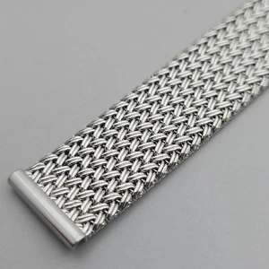 Edelstahl Mesh Webmuster Uhrenarmband / Armband 16mm - Bild 1 von 13