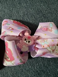 My Melody Small Pair Of Hair Bow Purple/Pink - Picture 1 of 5