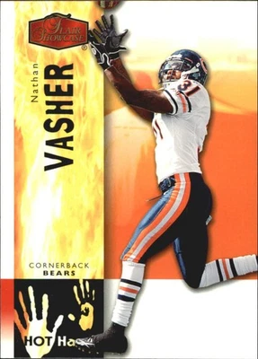 2006 Flair Showcase Hot Hands #HH17 Nathan Vasher - FB - Image 1 of 2