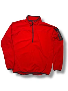Berghaus Red Fleece Pullover Men’s Size L – Half Zip Outdoor Hiking Jacket - Picture 1 of 12