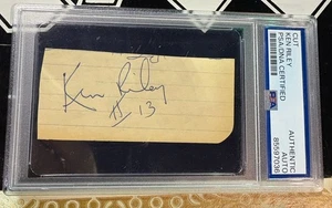 Cincinnati Bengals Ken Riley Signed Cut PSA DNA HOF - Picture 1 of 3