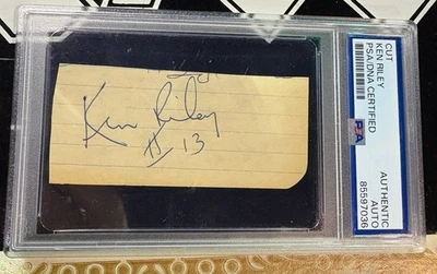 Cincinnati Bengals Ken Riley Signed Cut PSA DNA HOF - Image 1 of 3