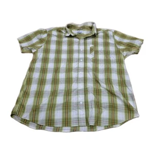 Columbia Sportswear grün orange kariertes kurzärmliges Freizeithemd Herren Größe 2XL - Bild 1 von 4