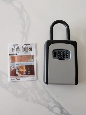 Safe for Keys Real Estate Combination Box Portable Lock Box with Resettable Code - Image 1 of 3