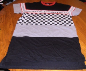 BLEECKER & MERCER "MILLIONAIRE" MULTICOLOR CHECKERED S/S T-SHIRT MENS SZ L - Picture 1 of 6