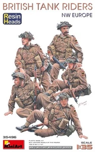 MIN35496 - Miniart 1:35 - British Tank Riders NW Europe w/Resin Heads - Picture 1 of 1