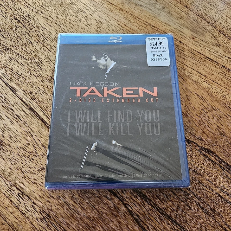 Taken 1 (Blu-ray Disc, 2009, 2-Disc Set, Extended Cut) Liam Neeson NIP - Image 1 of 3