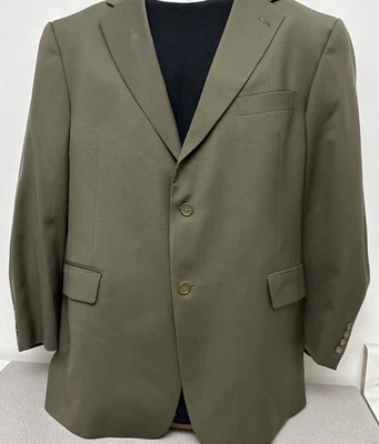 Traje Hart Schaffner Marx para Hombre, Lana Worsted Verde Oliva, 2 Piezas, 46S, 42 X 27 Foto 1 de 4