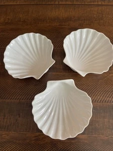 Vintage Porzellan DANSK überbackene Muschelschale/Schale/Teller (3er Set) Frankreich - Bild 1 von 7