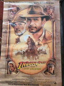 Indiana Jones Letzter Kreuzzug Filmplakat / Harrison Ford / Sean Connery / 1989 - Bild 1 von 4