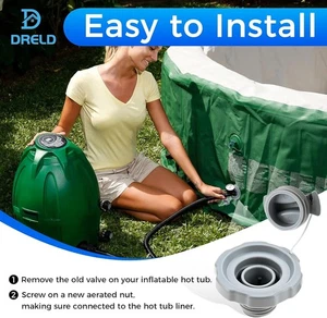 2Pcs Air Screw Cap and Adaptor for Coleman Miami Cancun Bahamas Airjet Spas - Picture 1 of 8