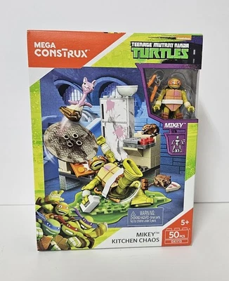 Mega Construx Teenage Mutant Ninja Turtles Mikey Kitchen Chaos Building Set New - Image 1 of 4
