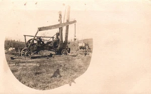 Ölplattform Ausrüstung Anfang 1900 RPPC Sozialgeschichte Vintage Postkarte - Bild 1 von 2