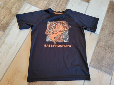 Camiseta deportiva Bass Pro Shops para niño talla pequeña negra Foto 1 de 3