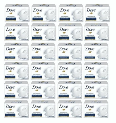 (12 Pack) 25 grams Dove Cream Beauty Bar Travel Size Soap .88 oz - Image 1 of 4