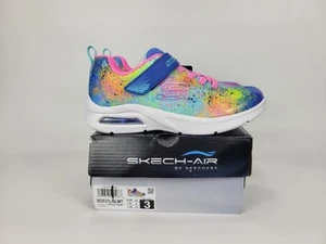 Skechers Microspec Max Speckle Sorbet Shoes Sneakers Youth Girl Size 3Y 303537L - Picture 1 of 10