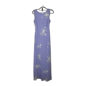 Vintage Chelsea Nites Womens Dress 6 Lilac Purple Floral Cowl Back Y2K 90 Fairy - Picture 1 of 16
