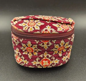 Vera Bradley Soft Traveling Case for Jewelry/Makeup-Brown Medallion Pattern - Picture 1 of 6