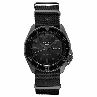 Reloj deportivo Seiko 5 para hombre negro - SRPD79 CORREA AUTOMÁTICA DE NYLON Foto 1 de 4